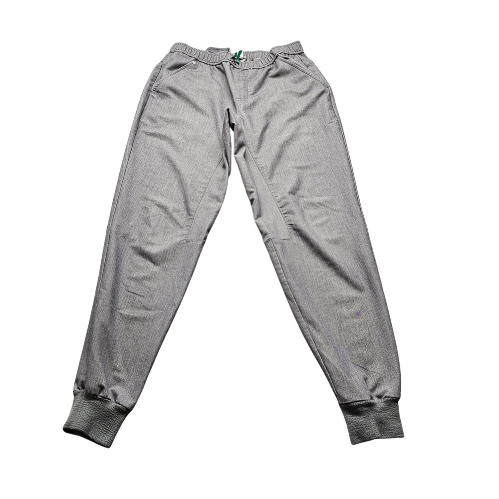 FIGS Jogger Scrub Pants Mens Small Heather Gray Technical Stretch Medical Wear